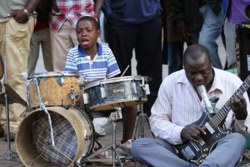 מוסיקאי רחוב מזימבבואה