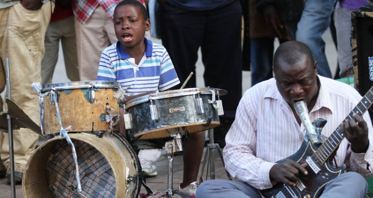 מוסיקאי רחוב מזימבבואה